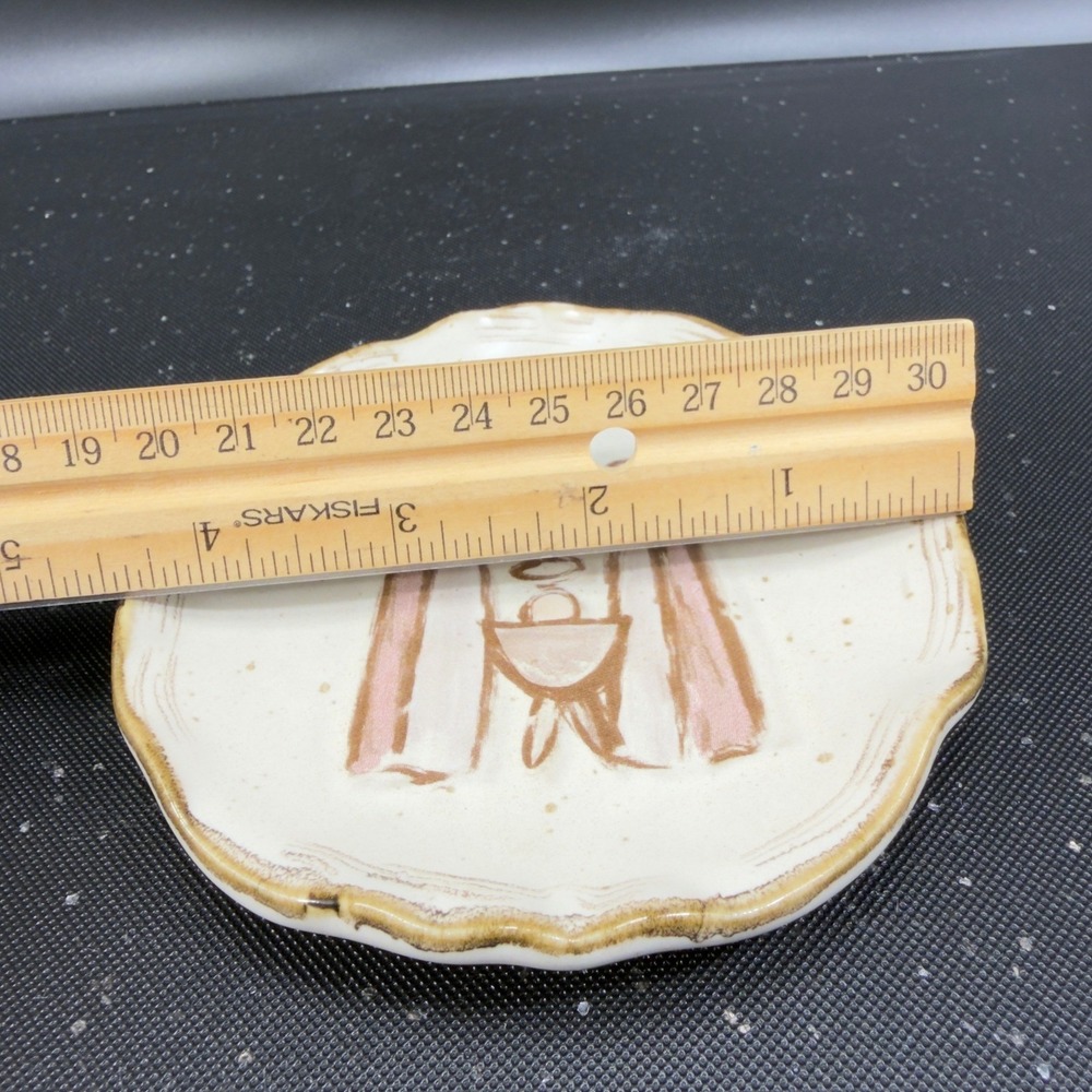 Mudpie‎ Ceramic Nativity Scene Decorative Plate Christmas Decor White Brown Star - Picture 3 of 11